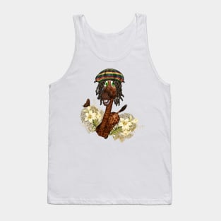 Funny giraffe, I'm a hippie yippee Tank Top